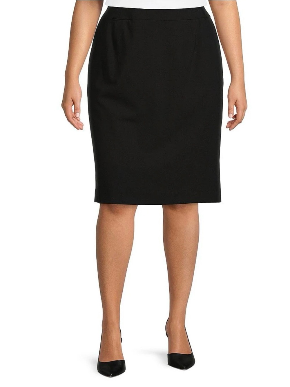 Jones Studio Black Suiting Pencil Skirt